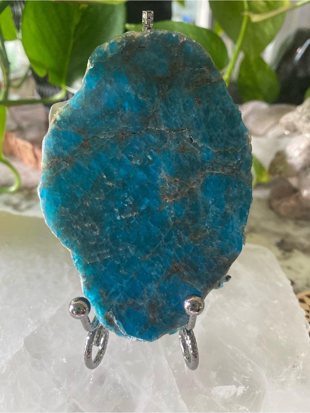 💙✨ BLUE APATITE OVAL SLAB — A LITTLE PIECE OF BLUE MAGIC! ✨💙